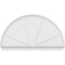 Ekena Millwork Half Round 4 Spoke Architectural Grade PVC Combination Pediment, 82"W x 47-3/4"H x 2-3/4"P PEDPC082X480HRO04 - alternate 5